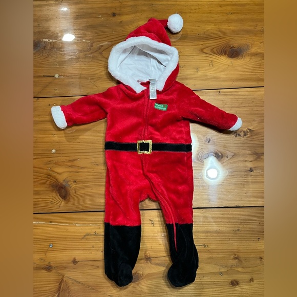 Other - Festive Red and Black Kids Santa Footie